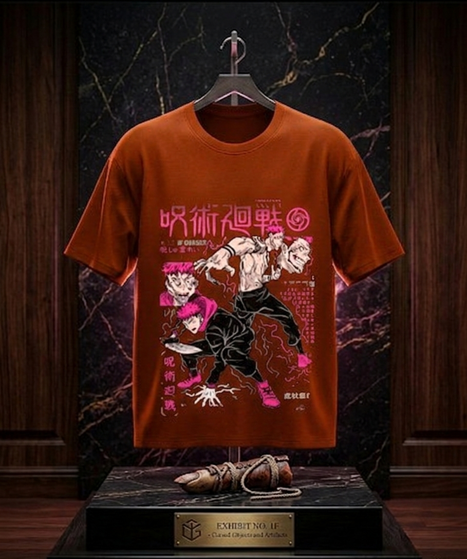 Cursed Vessel Streetwear Tee – Sukuna Edition