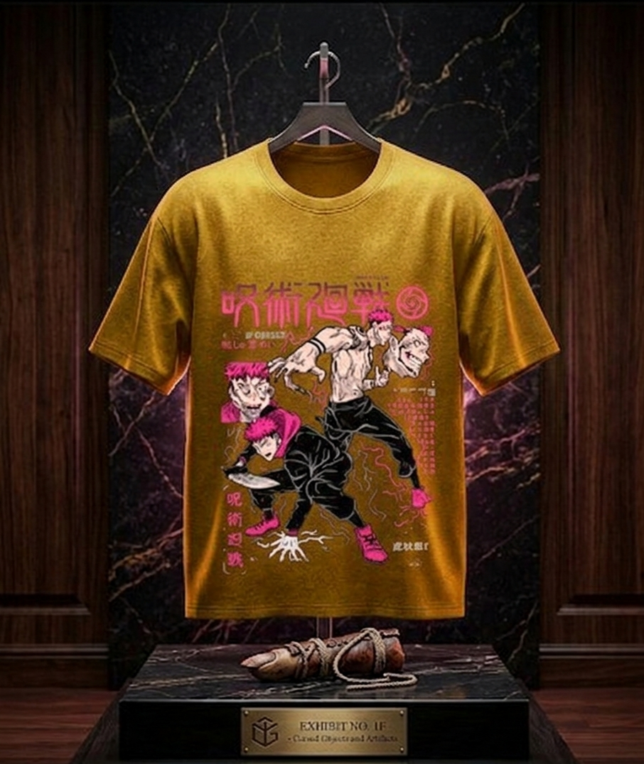 Cursed Vessel Streetwear Tee – Sukuna Edition