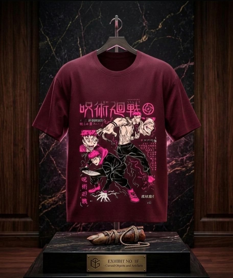 Cursed Vessel Streetwear Tee – Sukuna Edition